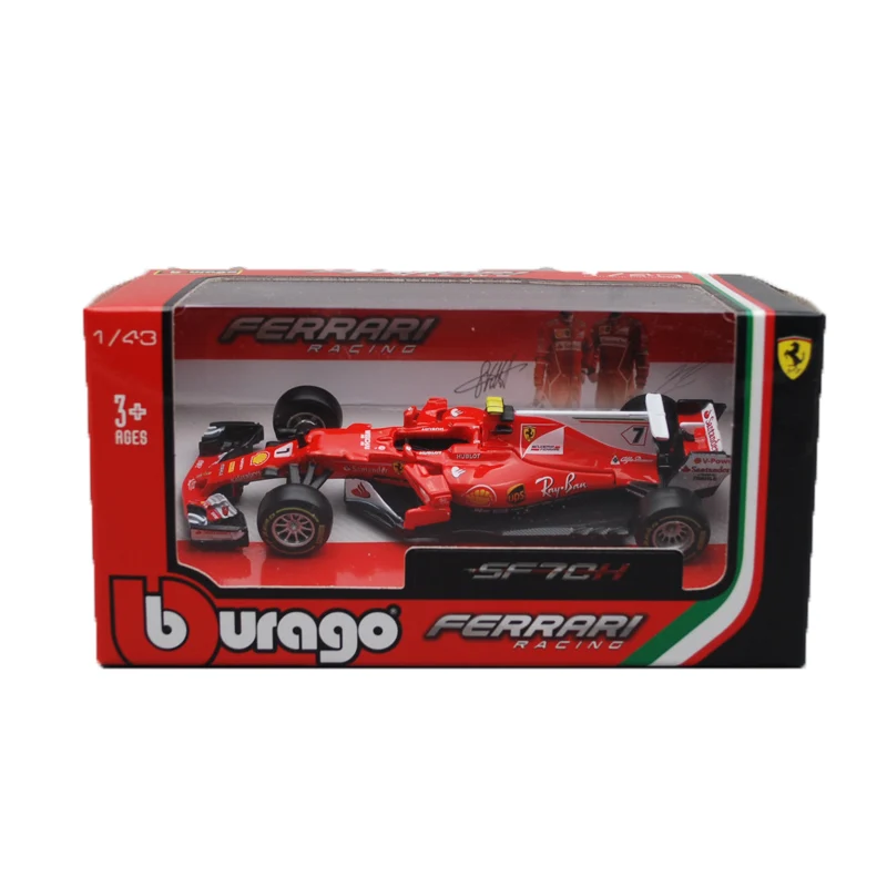 Модель гоночного автомобиля Bimei Gao 1:43 SF70 H F1 модель KIMI 7 Vettel 5 для Ferrari|Статуэтки и