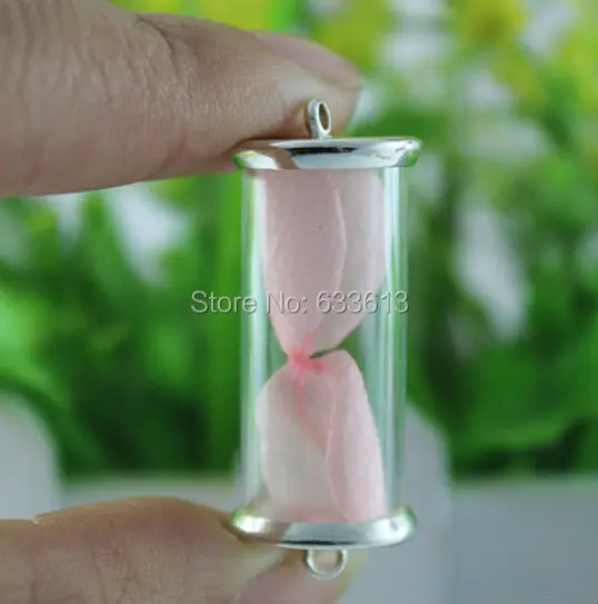 New 30sets/lot 28*12mm long tube glass globe &amp bronze color cover button set (no filler) wish bottle sweater pendants | Украшения и