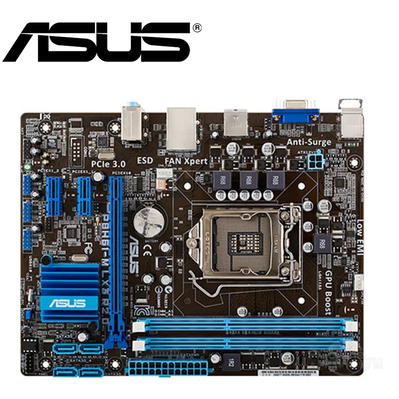 Материнская плата Asus P8H61 M LX3 PLUS R2.0 оригинальная бывшая в употреблении материнская