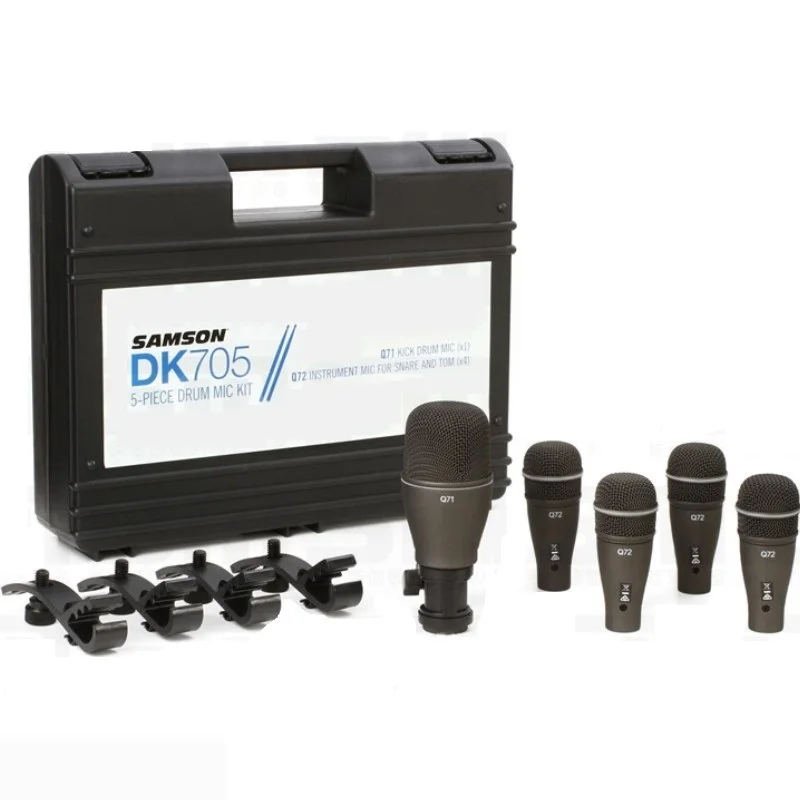 Комплект микрофона Samson DK705 из 5 предметов Включает микрофон Q72 для инструментов и
