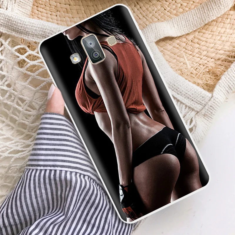 5.5&quot for Samsung Galaxy J7 Duo Mobile Phone Protector SM-J720F Clear Silicone Shell Wed Dress Cases |