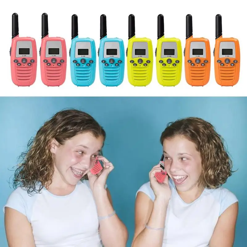 1 пара детских электронных Walkie Talkies с фонариком для родителей и детей