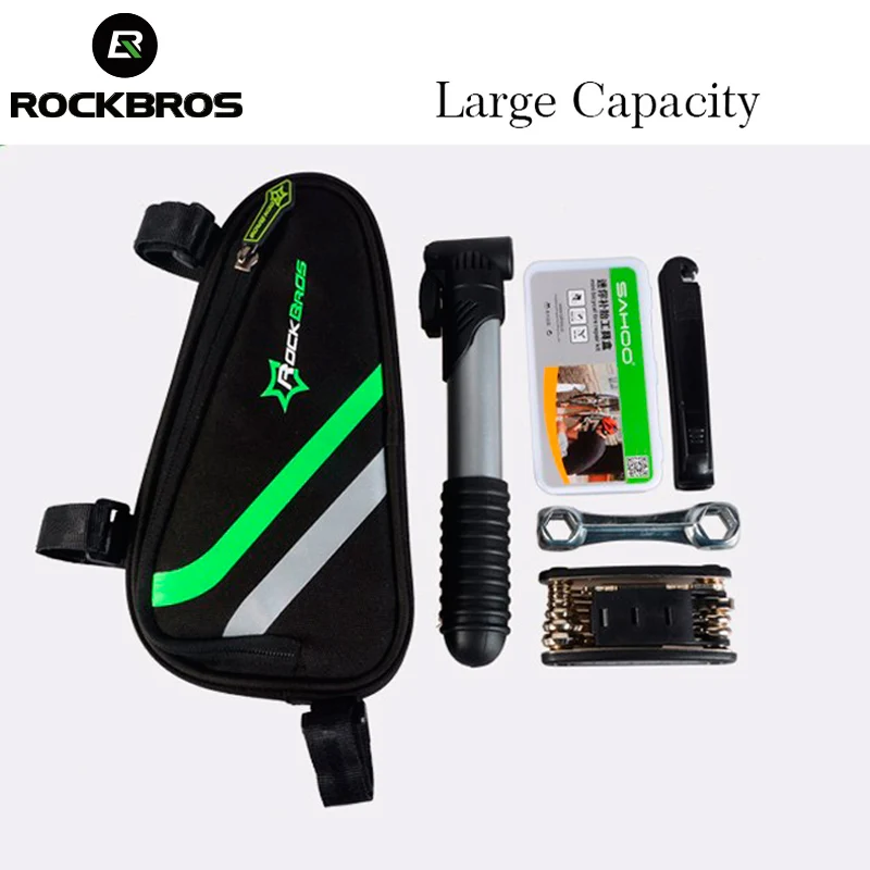 ROCKBROS треугольная сумка для велосипеда MTB рама дорожного передняя трубка