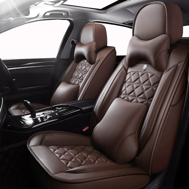 (Передние и задние) Специальные кожаные чехлы на автомобильные сиденья для Toyota