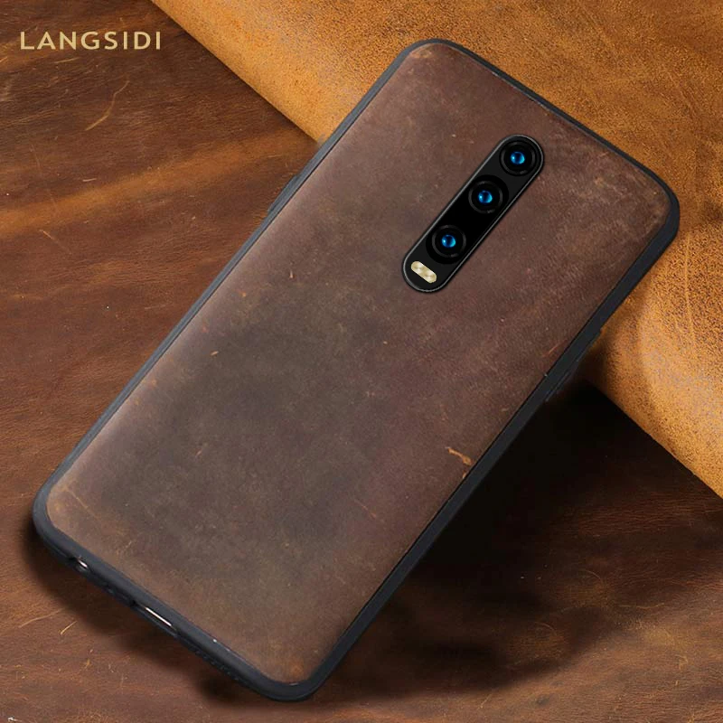 Чехол накладка из натуральной кожи для Xiaomi Redmi Note 8 Pro 8T 9 pro 9s 7 4x Mi Lite 10 9T PRO