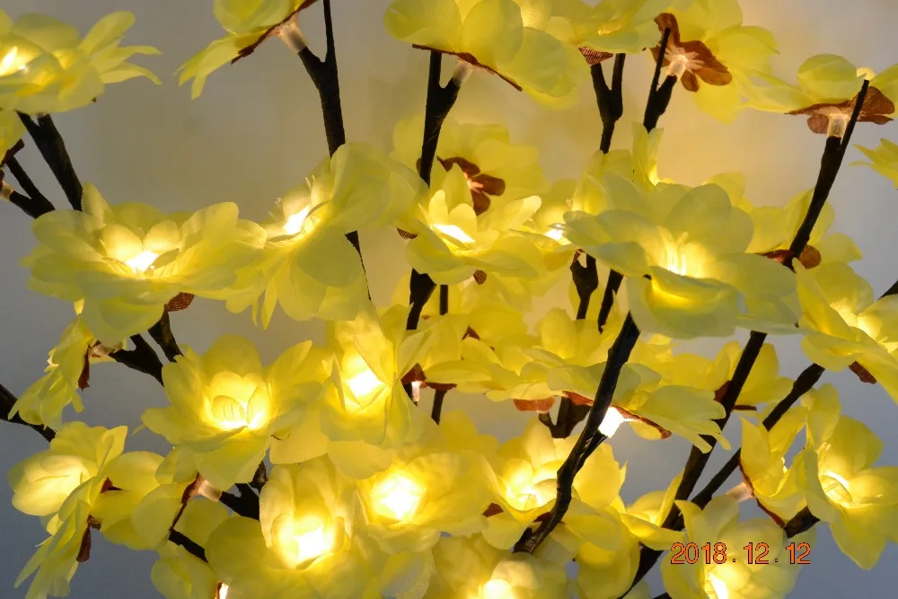 

20"48L Elegant Nouveau Blossom Branch Light Branch Lamp Vase Floral Lights Home Garden Desktop Party Decoration Holiday Gift