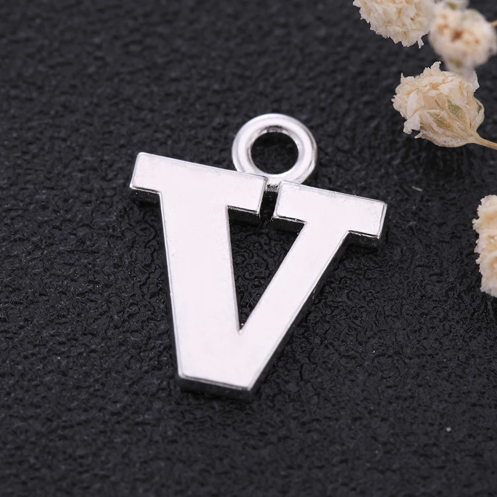 Dawapara 2019 New Silver Letter V Pendants/Charms for Necklaces/Bracelets jewelry 5pcs | Украшения и аксессуары