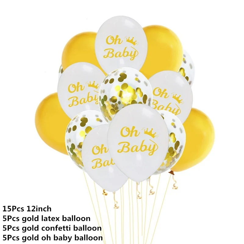 15pcs balloons 10 шт. 12 дюймов Мультяшные латексные шары Детские украшения для дня рождения голубой розовый слон детские воздушные шары для душа украшения - Цвет: 15pcs balloons