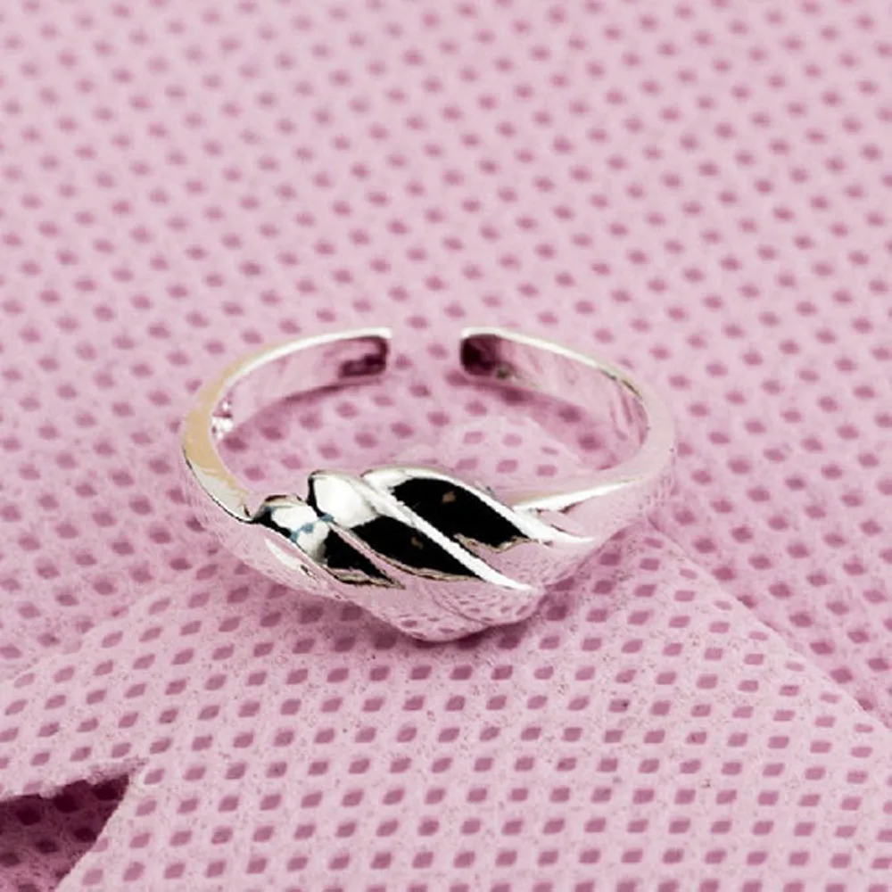 Любят настоящие 925 стерлингового серебра colorcolorRings для женщин Регулируемая обручальное кольцо моды стерлингового серебра-ювелирные изделия подарок для девочек #11