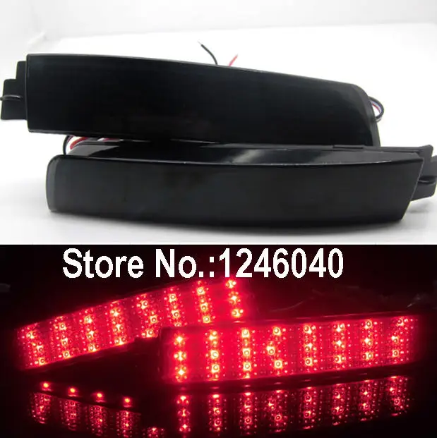 Светодиодный отражатель заднего бампера с черным объективом задний стоп сигнал