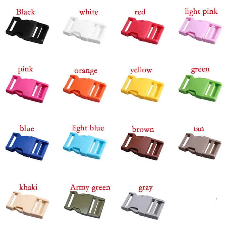 Цветные пластиковые застежки для лямок боковые ремней из Паракорда рюкзака