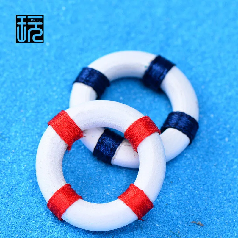 Спасательный круг плавающий модель мини смолы фея сад миниатюры DIY Террариум