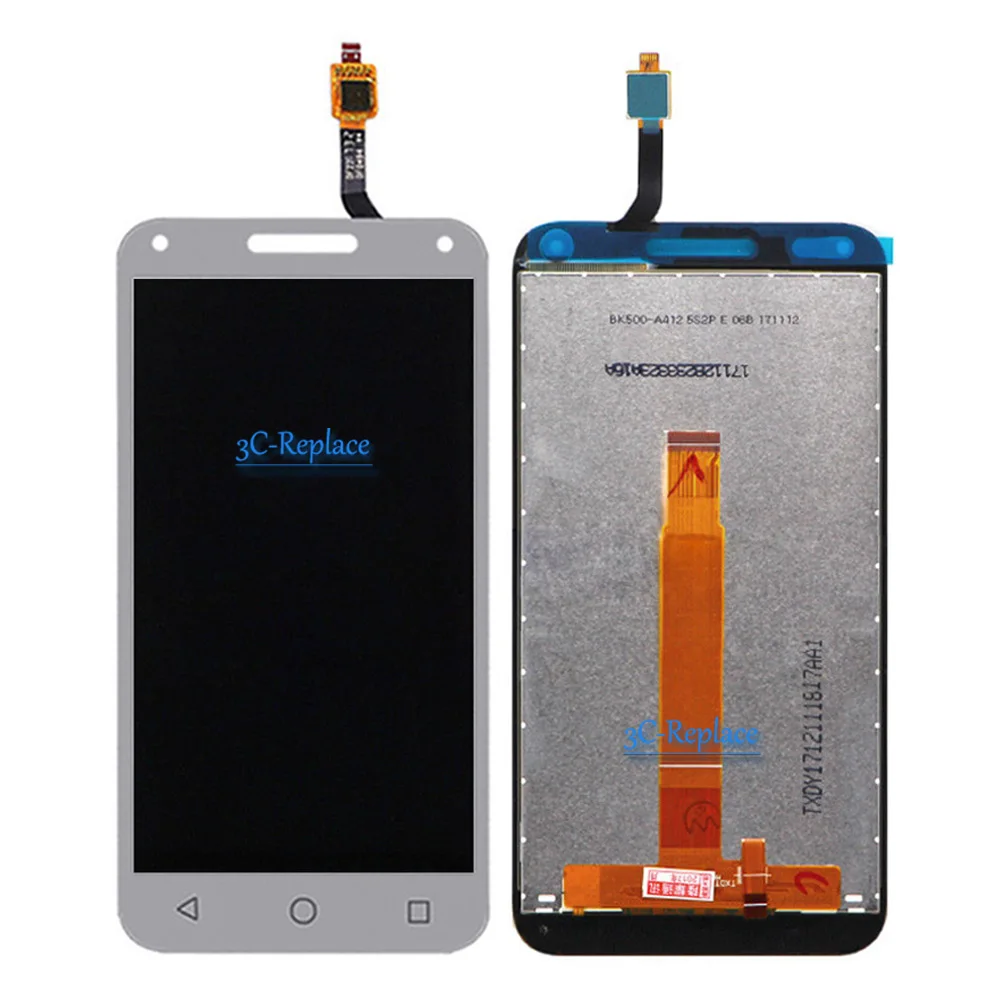Задняя сторона/белый цвет новый для Alcatel One Touch U5 3G с функцией 4047D 4047 ЖК дисплей