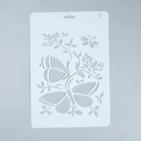 reusable stencil for scrapbooking stamping embossing paper card drawing template stencil crafts butterfly love flower stincels