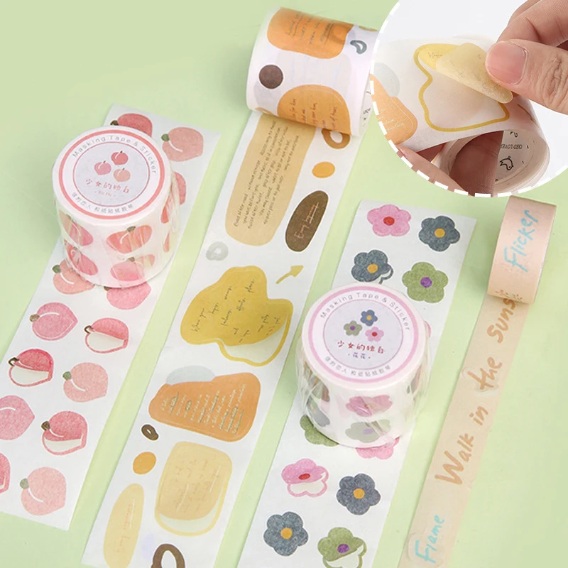 15/40 мм* 5 м Kawaii персик любовь васи ленты наклейки Скрапбукинг клейкой ленты школьные канцелярские принадлежности дневник Bullet Journal sl2000