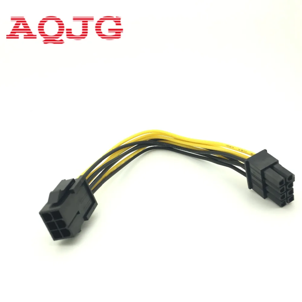 

6 Pin Feamle to 8 Pin Male PCI Express Power Converter Cable CPU Video Graphics Card 6Pin to 8Pin PCIE Power Cable AQJG