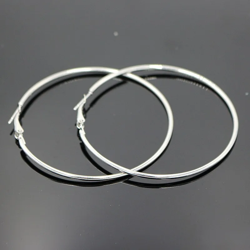 EC2088 Gold/Silver Classic Earrings Hyperbole Big Ring Shaped For Women Fashion Simple Jewelry Party Bar Accessories | Украшения и