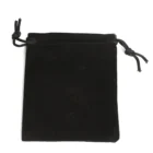 100 шт. 12*10 см черный бархатный мешочек на шнурке, сумки для ювелирных изделий, модный браслет, промо-подарочные пакеты, упаковка, товары для праздвечерние, конфет