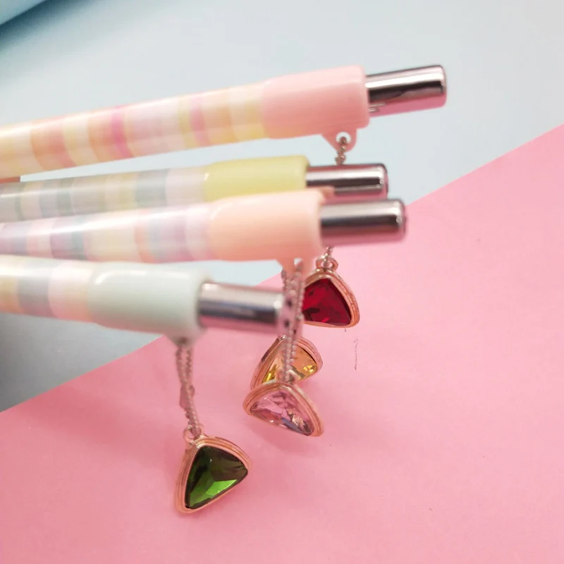 1 шт. милые механические карандаши с алмазной подвеской кавайные конфеты цвета