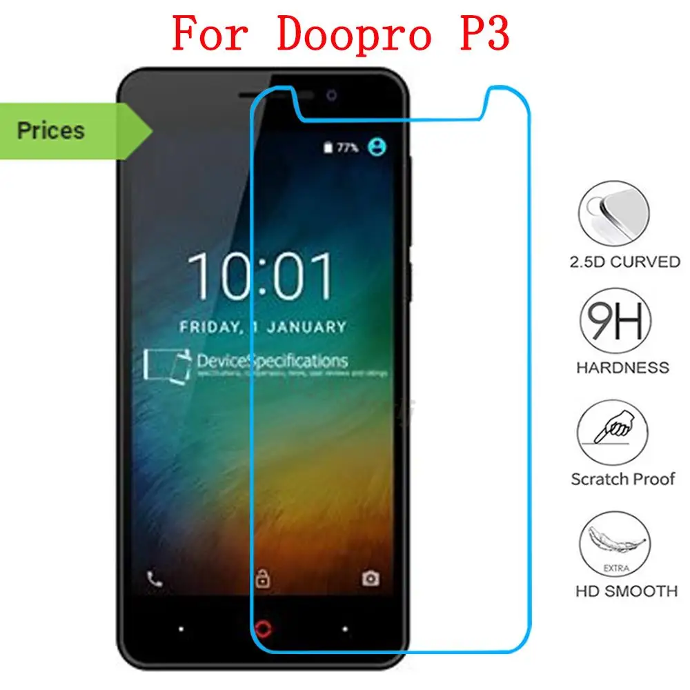 Ультратонкое закаленное стекло для Doopro C1 P2 P3 P4 P5 Pro закаленная защитная пленка
