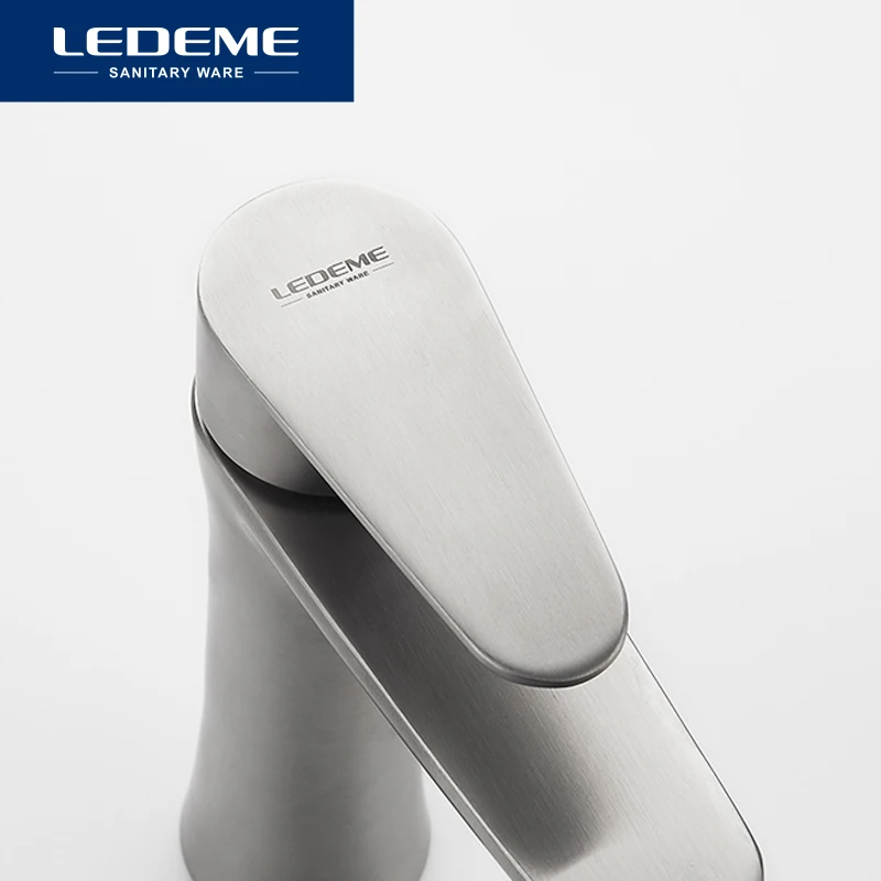 LEDEME смеситель для умывальника современный стиль ванная комната из нержавеющей