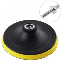 5 inch disc sandpaper self adhesive abrasive pad with 10mm inner hole and 8mm diameter drill shank for electric grinder