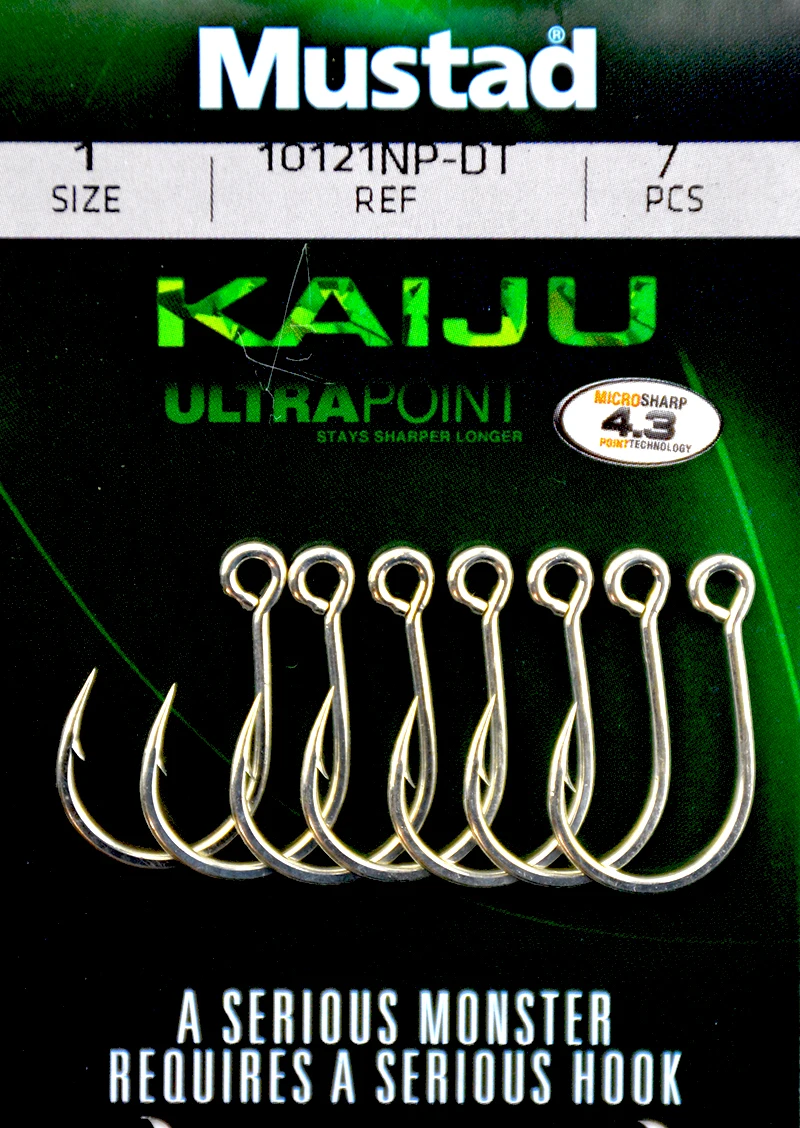 5 упаковок Mustad 10121 Высокоуглеродистая сталь колючий крючок для морской рыбалки
