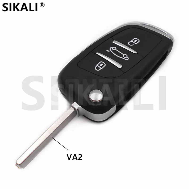 Sikali Модернизированный автомобиль дистанционного флип складной ключ для Citroen C2/C3