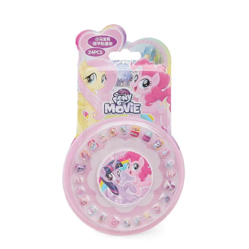 pink Новые игрушки My Little Pony, ПВХ Стикеры с изображением пони, детские наклейки для ногтей для девочек, Съемные 3D радужные наклейки, сумеречные сверкающие Пинки пай - Цвет: pink