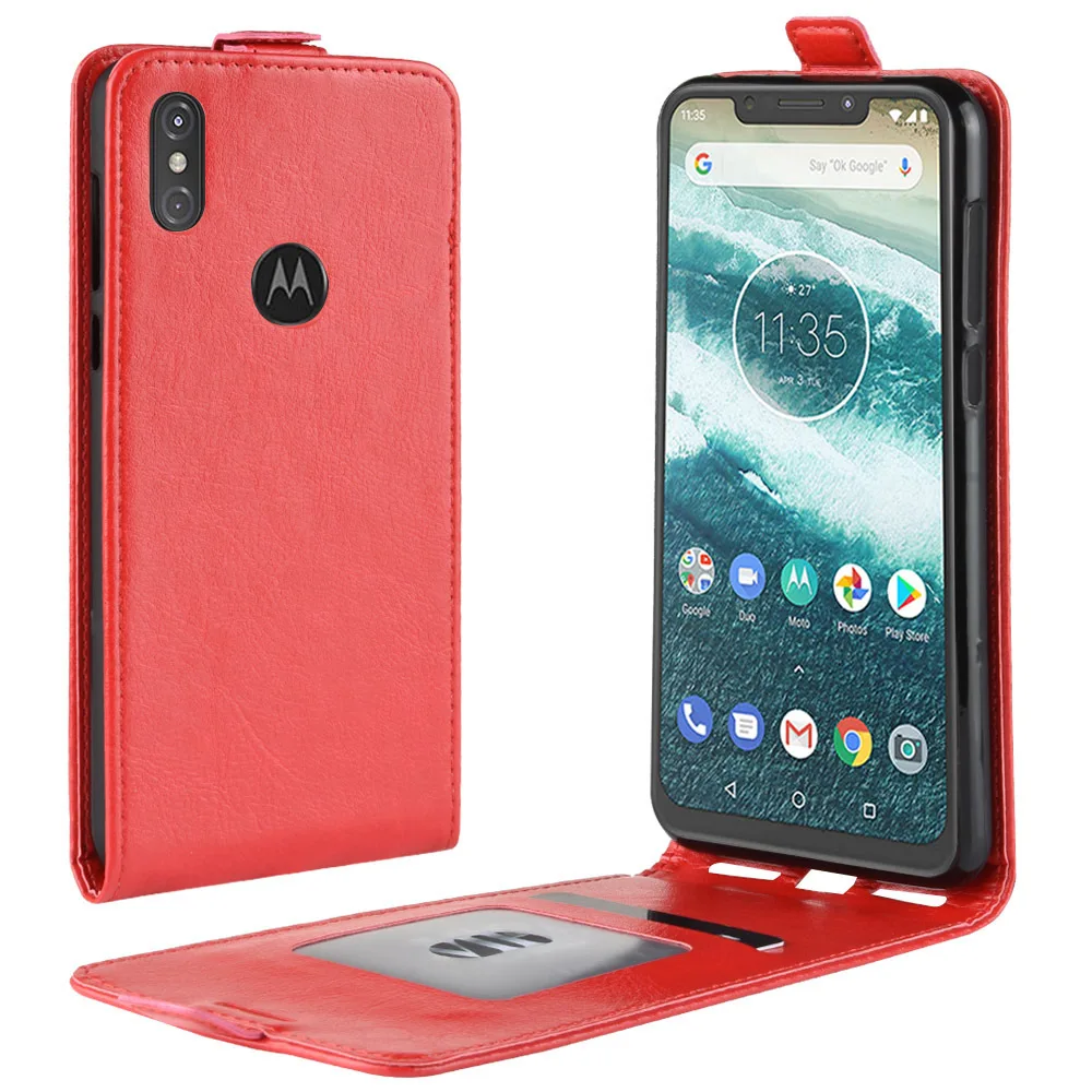 Чехол-книжка из искусственной кожи для Motorola Moto One power P30 Note G6 Plus E5 Play, чехол-кошелек для телефона Moto E4 Plus X4, чехол Etui