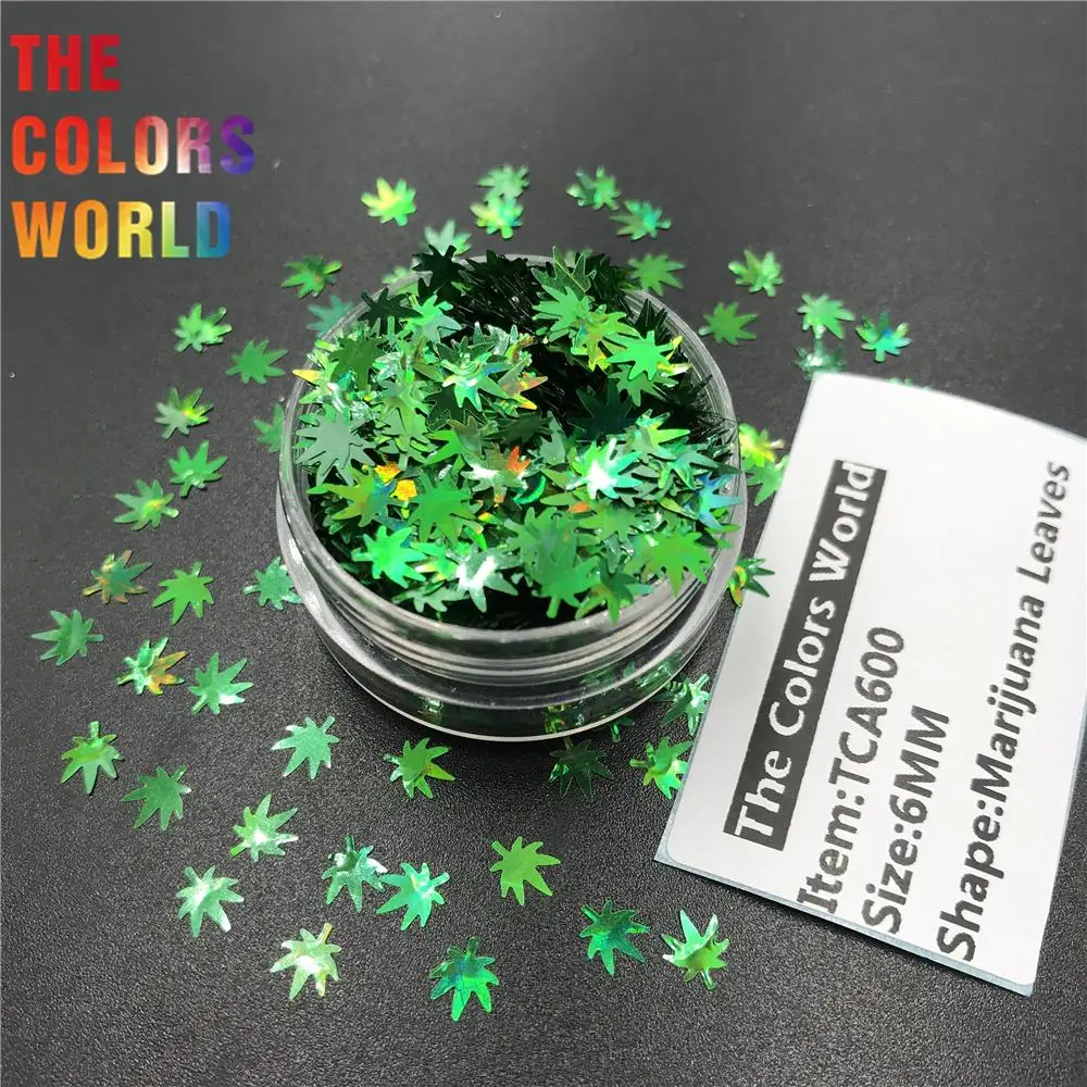 Травы листья горшок листья 6 мм блеск для ногтей искусство украшения тела блеск Handwok тумблеры ремесла фестиваль аксессуары вечерние DIY