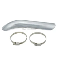 new arrived chrome curved exhaust pipe heat shield for honda shadow 1110 vtx1300 xtx1800 vt750c