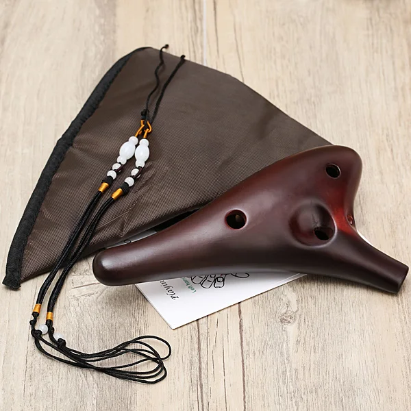 

12 Holes Alto C Tone Smoldering Ocarina Flute Dolomite Musical instrument