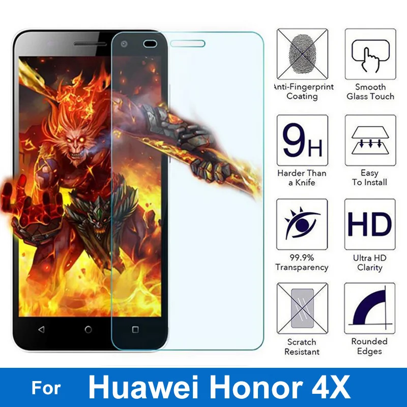 Защитное стекло Honor 4X Play закаленное для Huawei Spree защитная пленка экрана с защитой