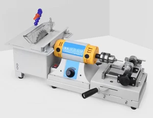 Электрическая гравировальная мини-дрель, полировальный станок 750 Вт с переменной скоростью вращения инструментов, аксессуары для резки камня, сверления жемчуга