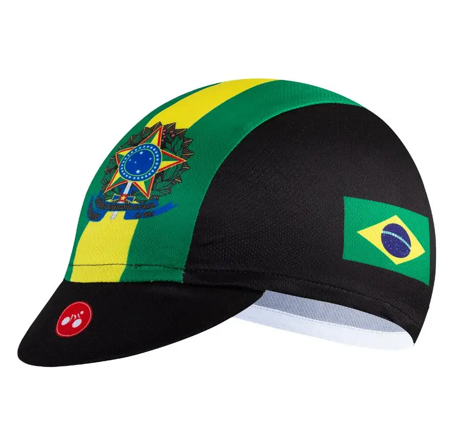 Brazil Велосипедная Кепка, велосипедная шапка для мужчин и женщин, Солнцезащитная УФ велосипедная одежда, бандана, шлем пирата, Польша, Бразилия, Колумбия, Испания, США, Греция, Мексика, Новая Зеландия - Цвет: Brazil