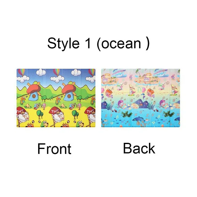 style 1 Детский игровой коврик Xpe Puzzle, детский коврик, утолщенный, Infantil, складной коврик, Детский ковер, мягкий пол, для ползания, детские развивающие игрушки - Цвет: style 1