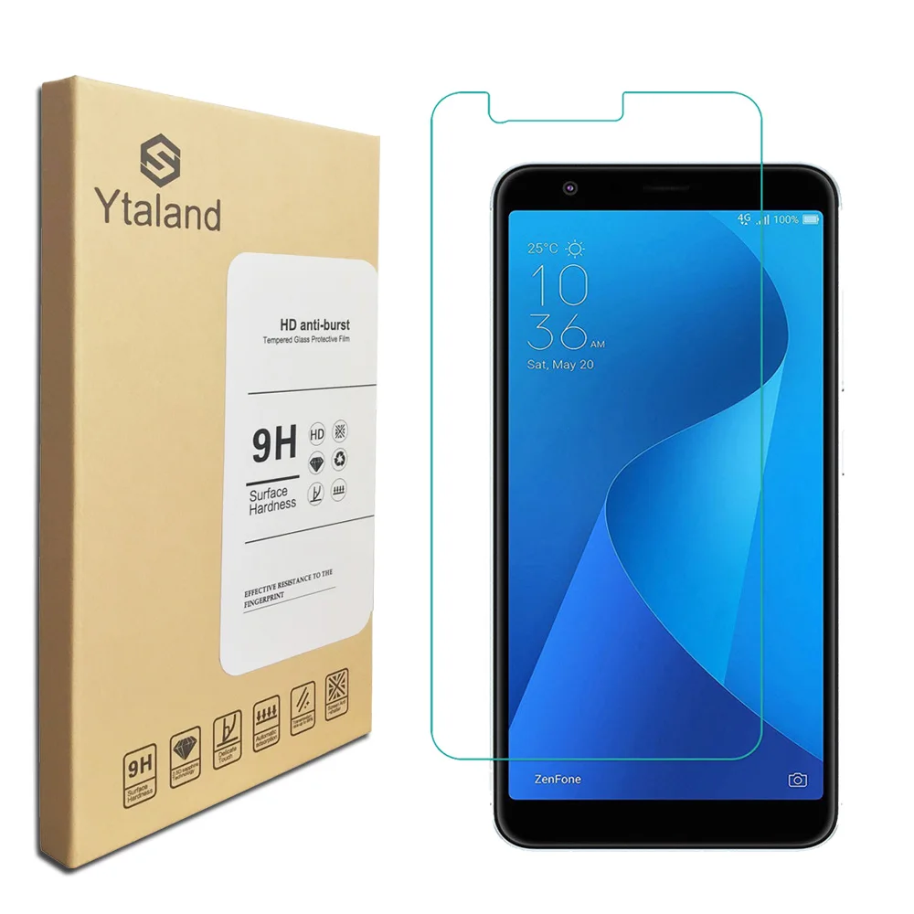 Ytaland для Asus Zenfone Max Plus (M1) ZB570TL (5 7) 9H + 0 3 мм закаленное стекло премиум класса Защитная