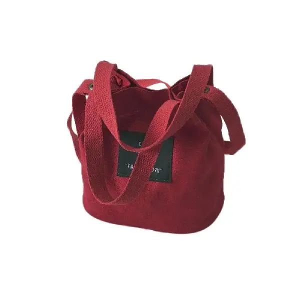 Wine red PinShang Холщовая Сумка на одно плечо, лаконичная модная школьная сумка, портативный светильник, сумки-мессенджеры для женщин ZK45 - Цвет: Wine red