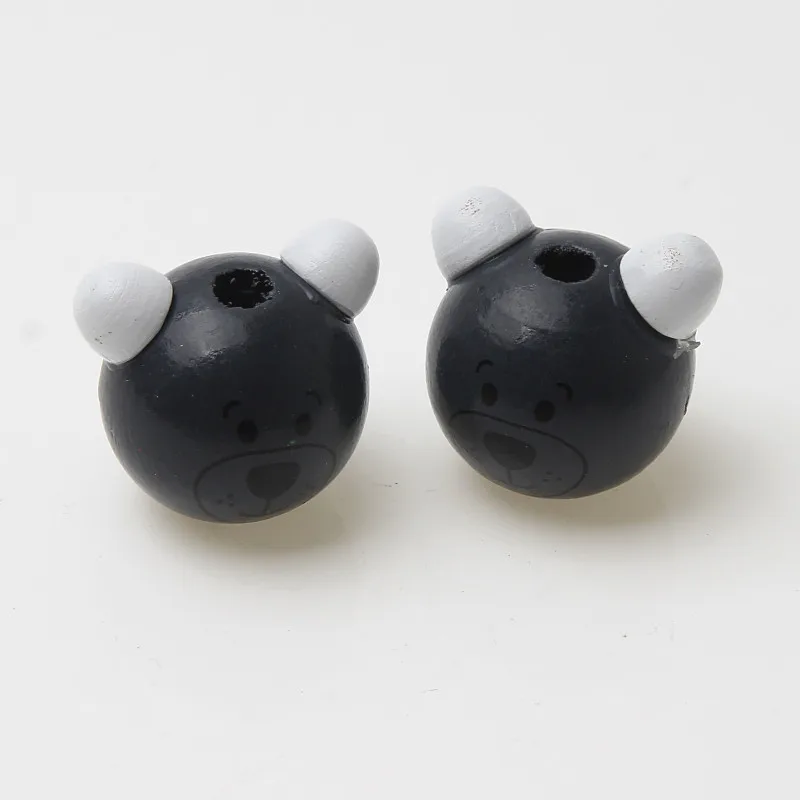 5 шт. DIY темно серый 3D Медведь натуральная фотография для изготовления ювелирных