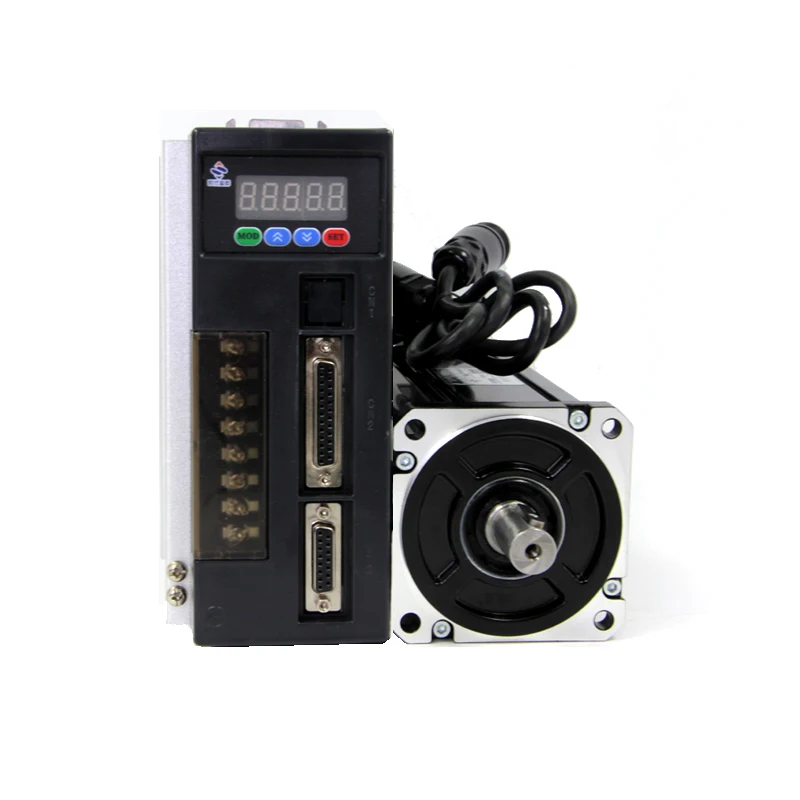 

1KW High Power AC 130mm flange Servo Motor and Driver Set 220V AC Servo Motor 4N.M 2500 rpm