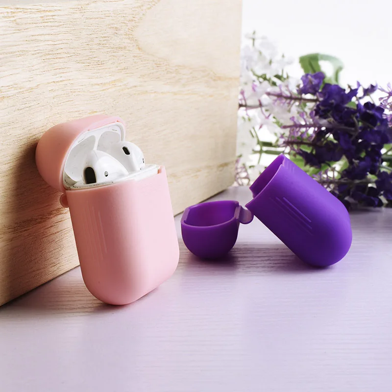 Силиконовые беспроводные наушники airpods чехол для airpod защитный чехол наушники airpods аксессуары для Apple Air pods чехол