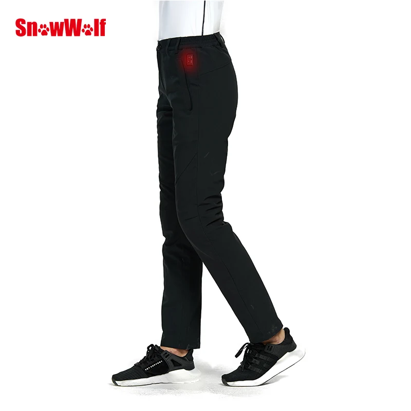 SNOWWOLF, женские зимние штаны для улицы, с электрическим подогревом, спортивные походные брюки, водонепроницаемые, дышащие, термальная одежда для рыбалки