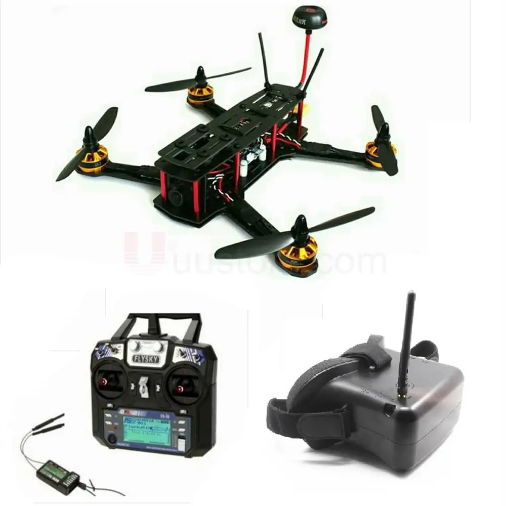 RTF с системой FPV полный комплект ZMR250 ZMR 2204-2300KV Emax 12A ESC BLHeli OPTO рама из углеродного волокна в сборе Дрон с камерой