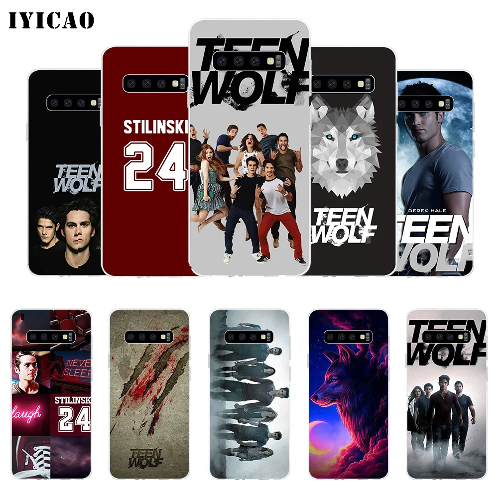 Мягкий силиконовый чехол для телефона IYICAO Teen Wolf TV play Samsung Galaxy S10e S10 S9 S8 Plus S7 Edge