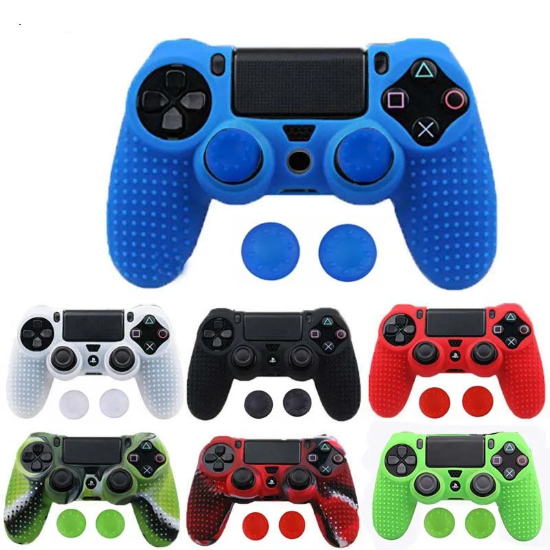 100 шт. новый стиль Противоскользящий силиконовый мягкий чехол для Sony PlayStation 4 PS4 DS4
