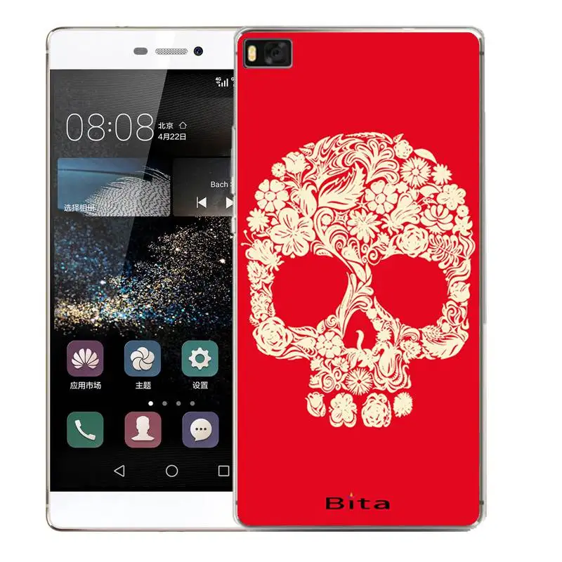QMSWEI TPU Phone Case For huawei P10plus honor7 8 9 Y3 5A 5C 6A 6S 3c 4c P8 P9lite Soft Skull Clear Silicone Cover Free shipping |