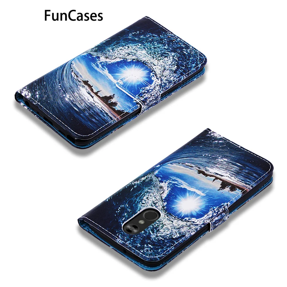 Stylo 4 Флип Чехлы для Капа LG чехол с пони estuche K8 2018 US/Aristo 2 Plus LV3 PU кожаный