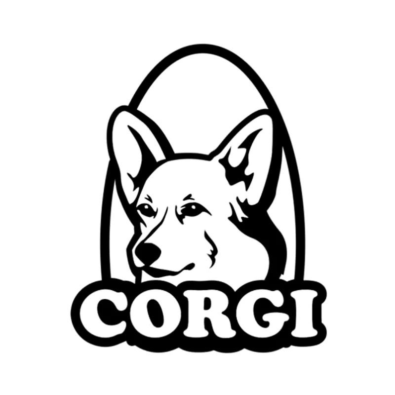 

30cm Corgi Decal Motorcycle Car Sticker Vinyl Decor 6z-0011