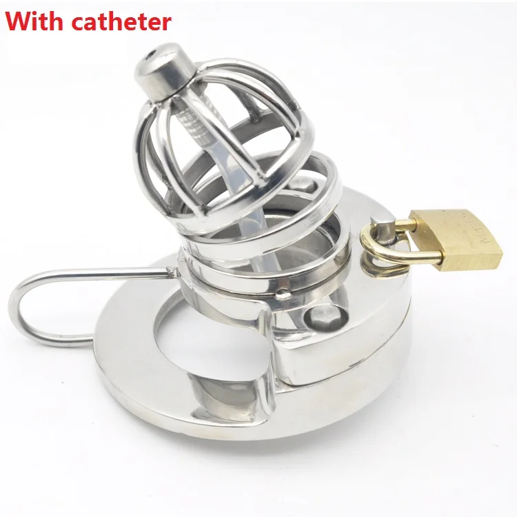 Последняя средней Размеры тяжелый мужской Нержавеющая сталь петух клетка с